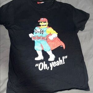 Black Simpson Duff Man T-Shirt